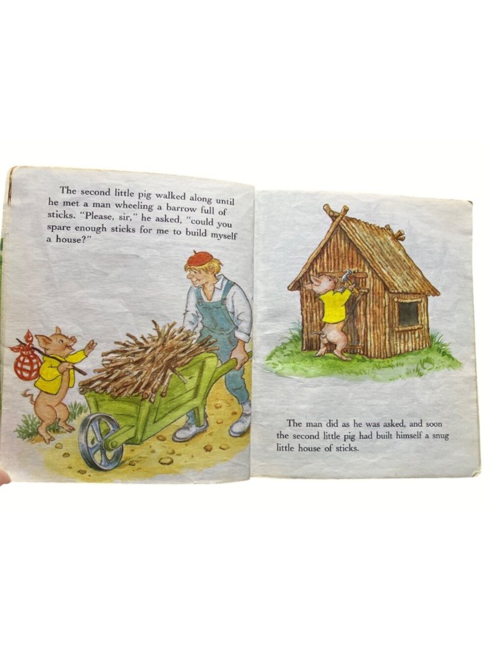 A First Little Golden Book The Three Little Pigs Hardcover - Picture 9 of 14
